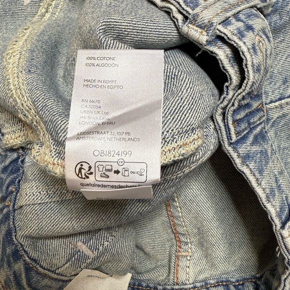 Free People Palmer Cuffed Jeans We The Free Size 28 - Picture 9 of 9